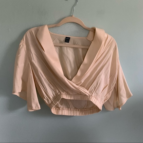 NWOT SHEIN Beige Crop Top - Picture 3 of 6